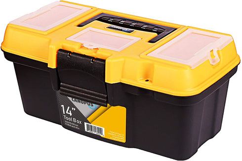 CANOPUS Plastic Tool Box, 14 inch Portable Tool Box